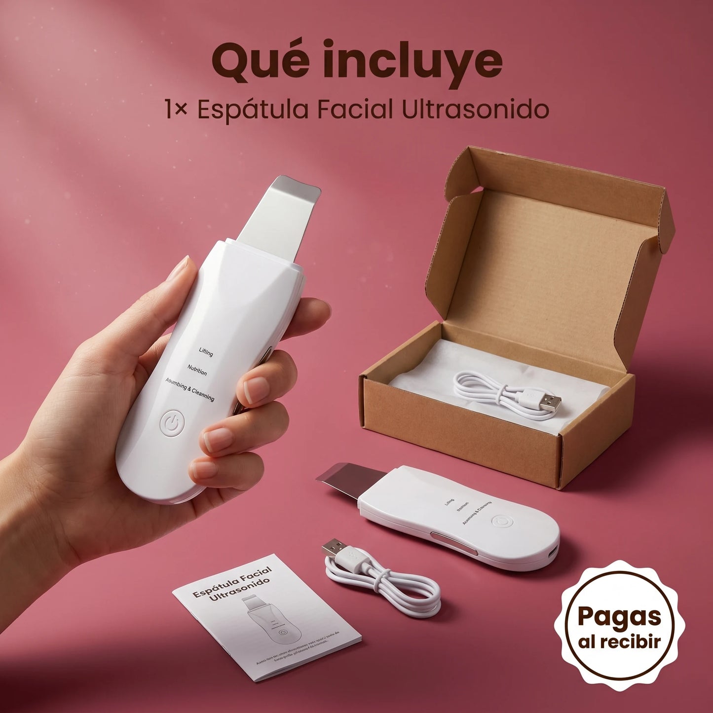 Espátula Facial de Ultrasonido