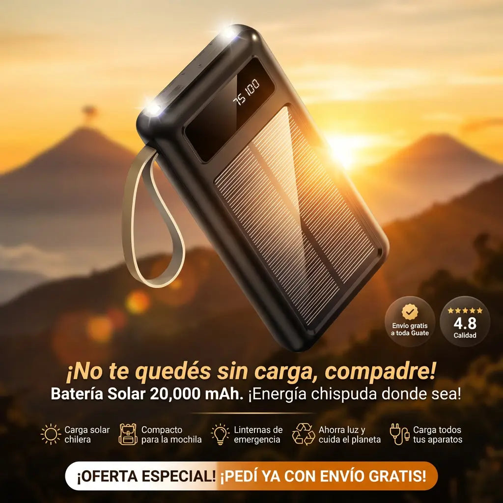 POWER BANK SOLAR MULTICABLE