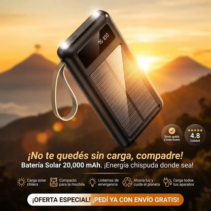 POWER BANK SOLAR MULTICABLE