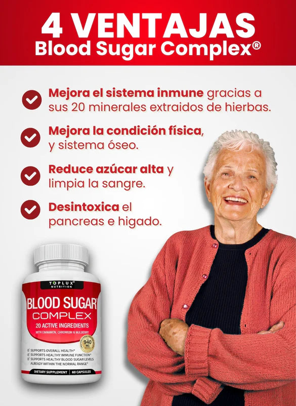 Blood Sugar Complex - Control Azúcar en la sangre - 60 Caps