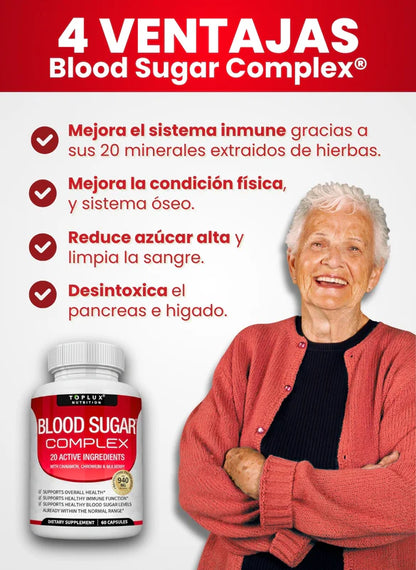 Blood Sugar Complex - Control Azúcar en la sangre - 60 Caps