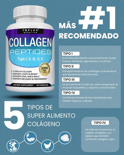 Péptidos de Colageno 1800mg x90 Caps