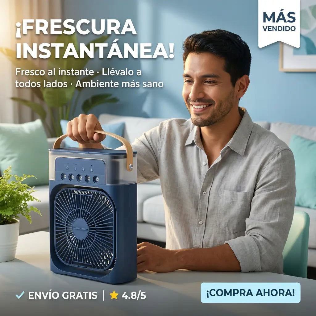 MINI ENFRIADOR DE AIRE PORTATIL