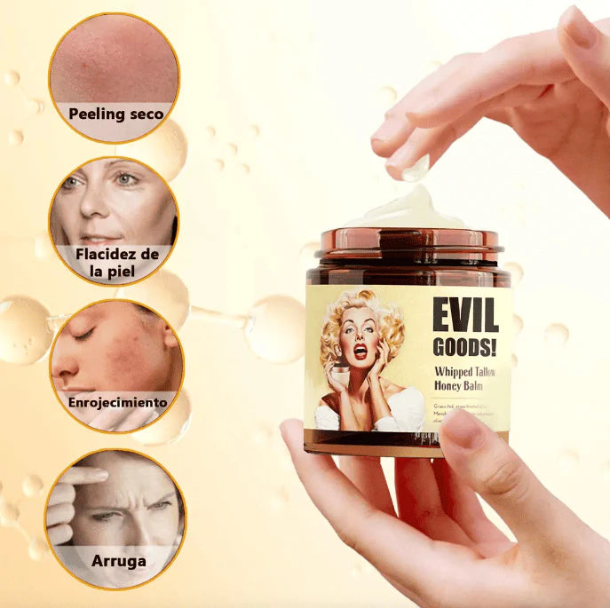 Evil Goods SEBO DE RES - Nutre tu piel con la fuerza ancestral + miel 100% natural