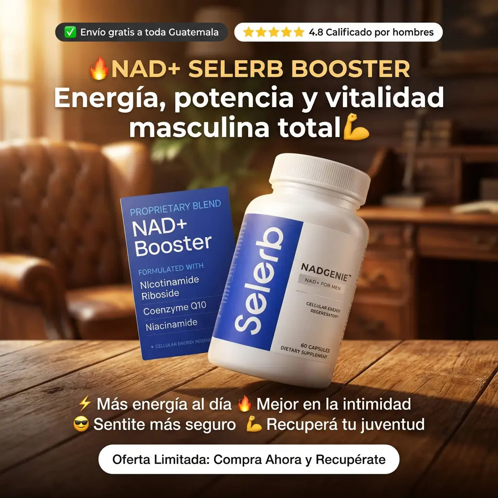 SELERB NAD+: Energía, potencia y vitalidad masculina total