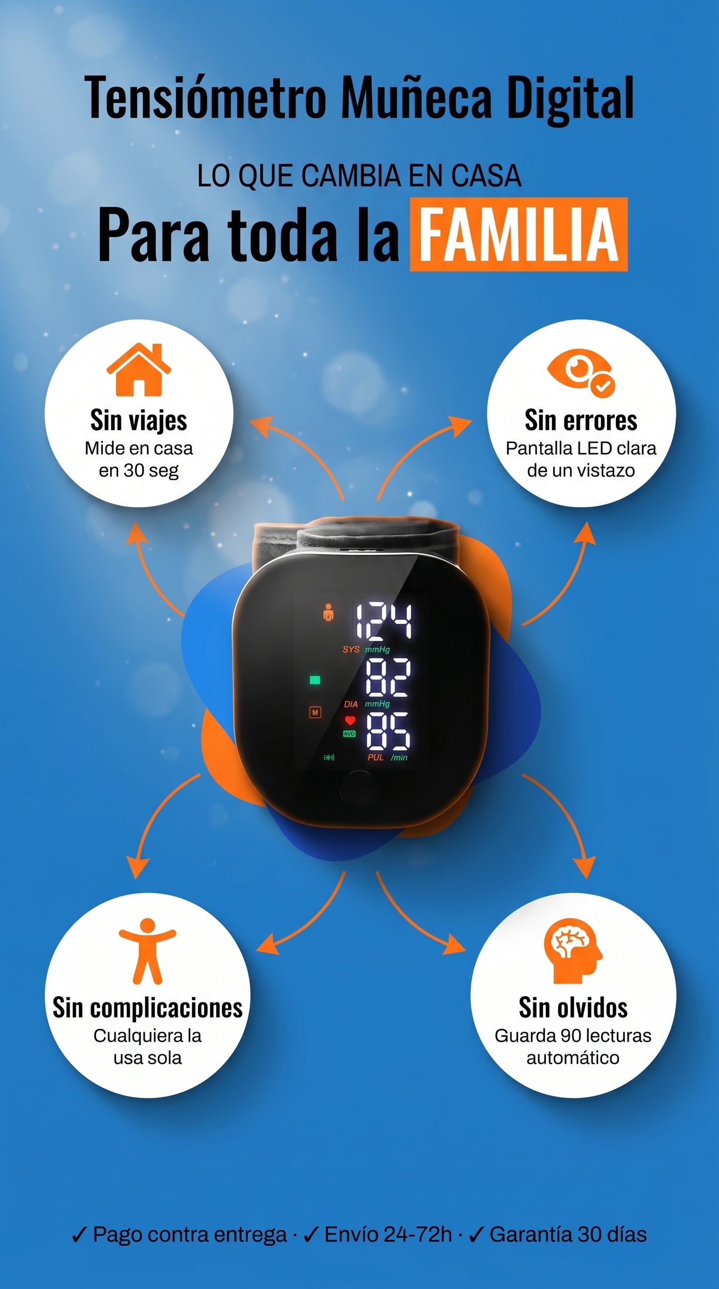 Tensiómetro Muñeca Digital — benefits