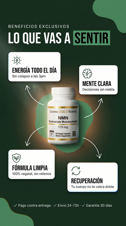 California Gold Nutrition Nmn 175mg 60caps — benefits