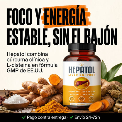 Amazon.com: Hepatol - Desintoxicación de limpieza hepática - Suplemento hepático de hierbas con cúrcuma; L-cisteína desintoxicante apoya la salud del hígado; digestión saludable - Suplementos de limpieza de desintoxicación de apoyo hepático - 60 unidades  — carrusel card-3-mechanism
