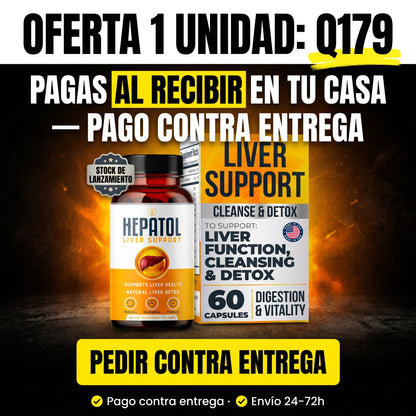 Amazon.com: Hepatol - Desintoxicación de limpieza hepática - Suplemento hepático de hierbas con cúrcuma; L-cisteína desintoxicante apoya la salud del hígado; digestión saludable - Suplementos de limpieza de desintoxicación de apoyo hepático - 60 unidades  — carrusel card-6-offer