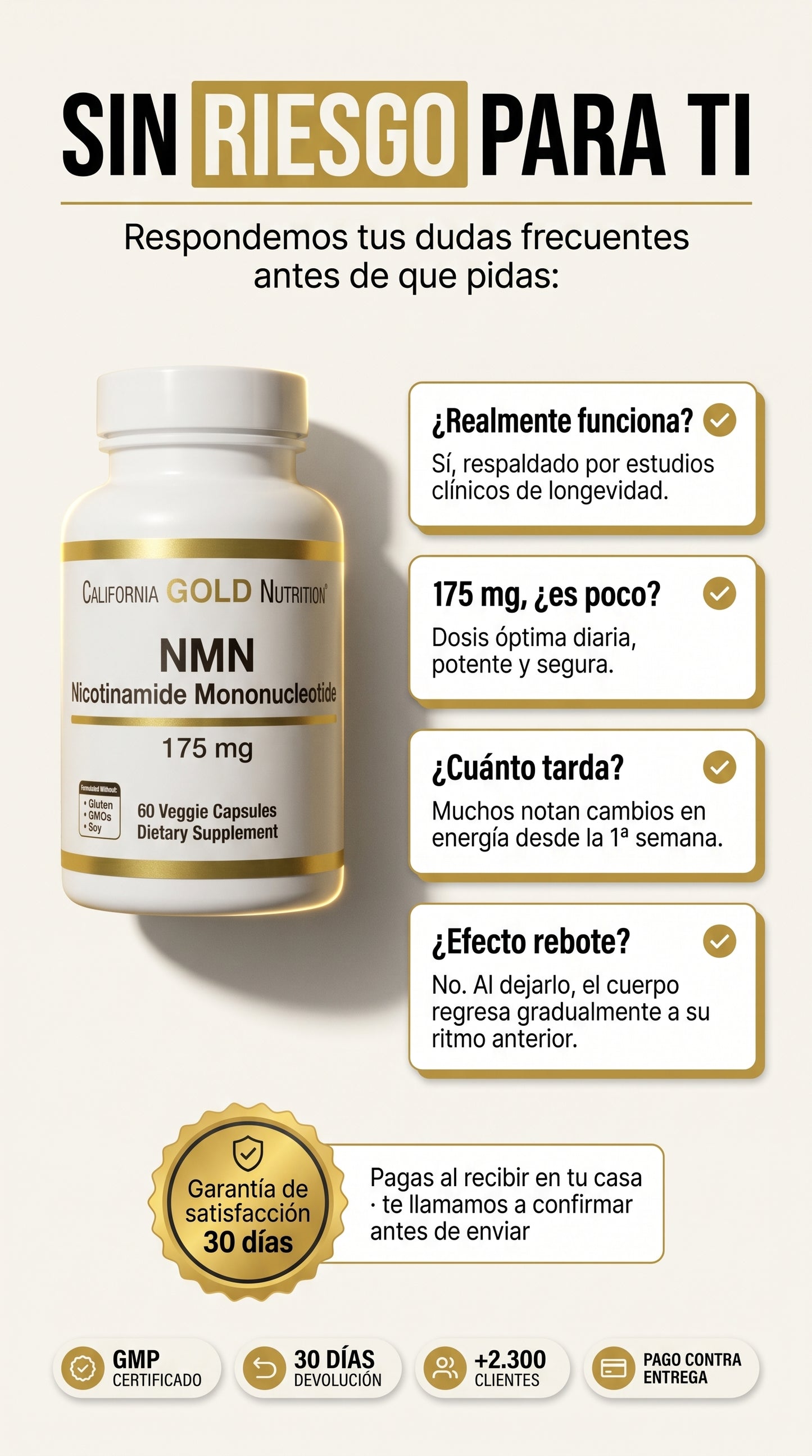 California Gold Nutrition Nmn 175mg 60caps — guarantee-faq