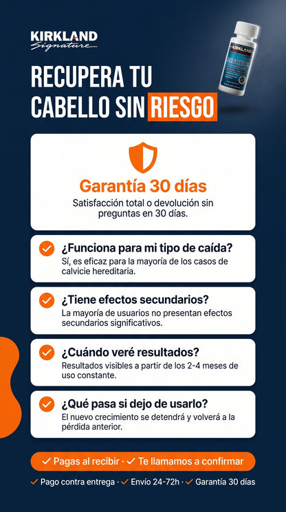 Amazon.com: Kirkland Minoxidil 5% Fuerza Extra Recrecimiento del Cabello para Hombres (Suministro para 12 Meses) : Belleza y Cuidado Personal — guarantee-faq