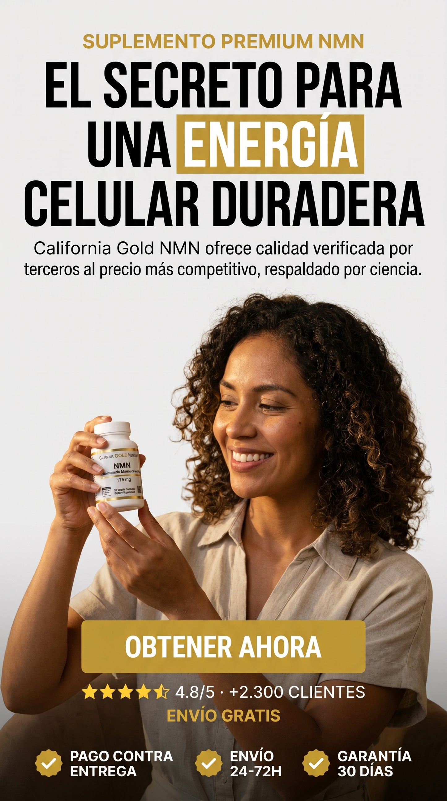 California Gold Nutrition Nmn 175mg 60caps — hero