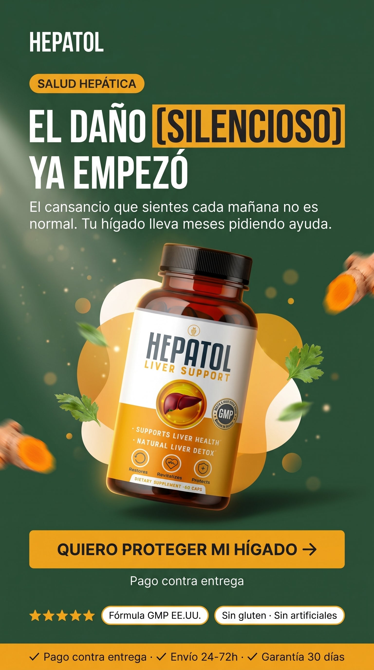 Amazon.com: Hepatol - Desintoxicación de limpieza hepática - Suplemento hepático de hierbas con cúrcuma; L-cisteína desintoxicante apoya la salud del hígado; digestión saludable - Suplementos de limpieza de desintoxicación de apoyo hepático - 60 unidades  — hero