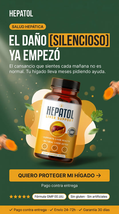 Amazon.com: Hepatol - Desintoxicación de limpieza hepática - Suplemento hepático de hierbas con cúrcuma; L-cisteína desintoxicante apoya la salud del hígado; digestión saludable - Suplementos de limpieza de desintoxicación de apoyo hepático - 60 unidades  — hero
