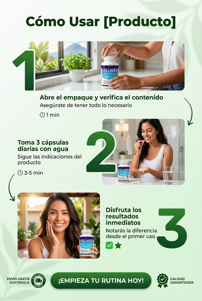 Colageno tipo 1 al 5 — 5. Proceso de Uso