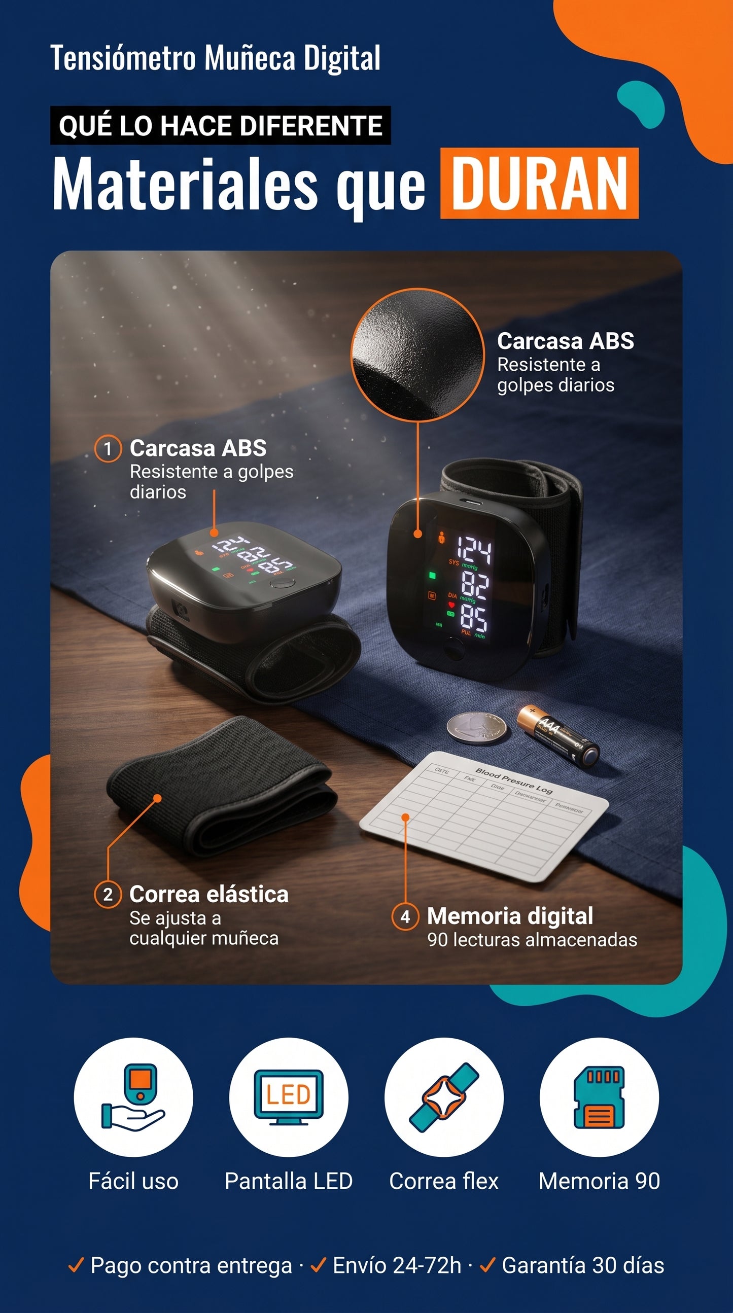 Tensiómetro Muñeca Digital — materials-ingredients