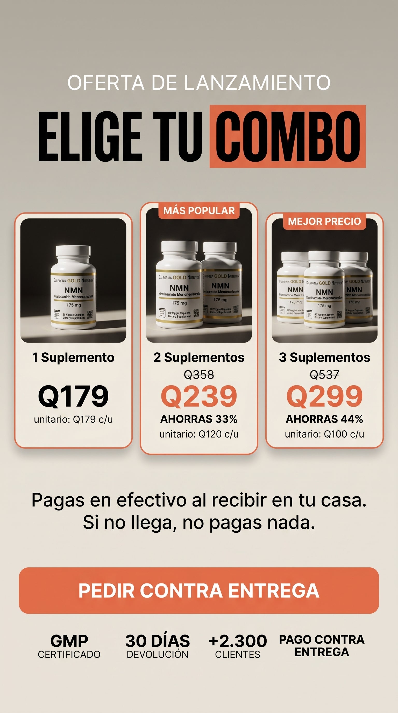 California Gold Nutrition Nmn 175mg 60caps — offer-pricing
