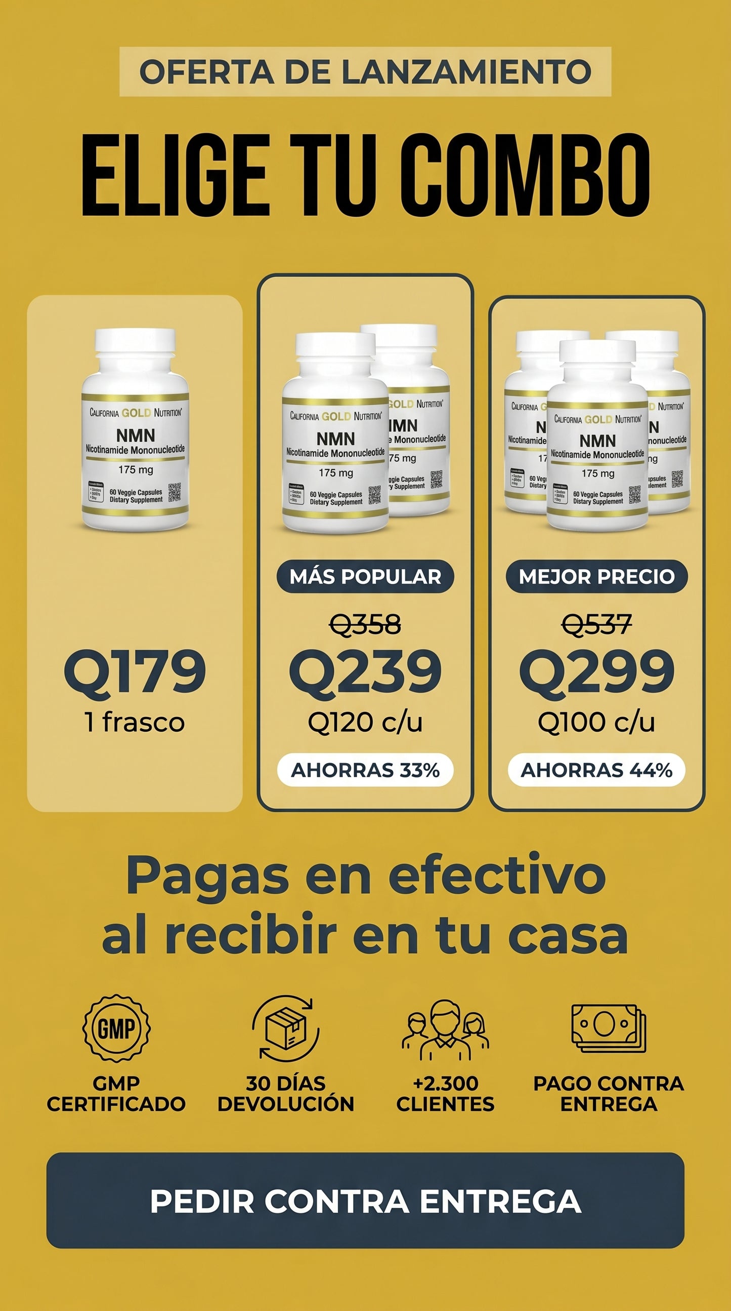 California Gold Nutrition Nmn 175mg 60caps — offer-pricing