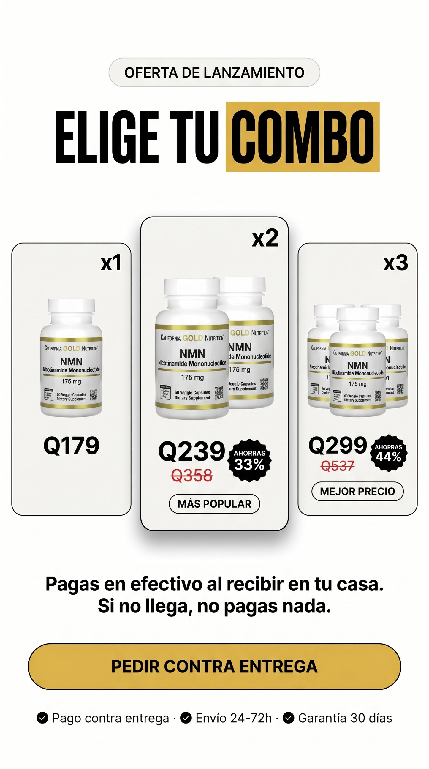 California Gold Nutrition Nmn 175mg 60caps — offer-pricing