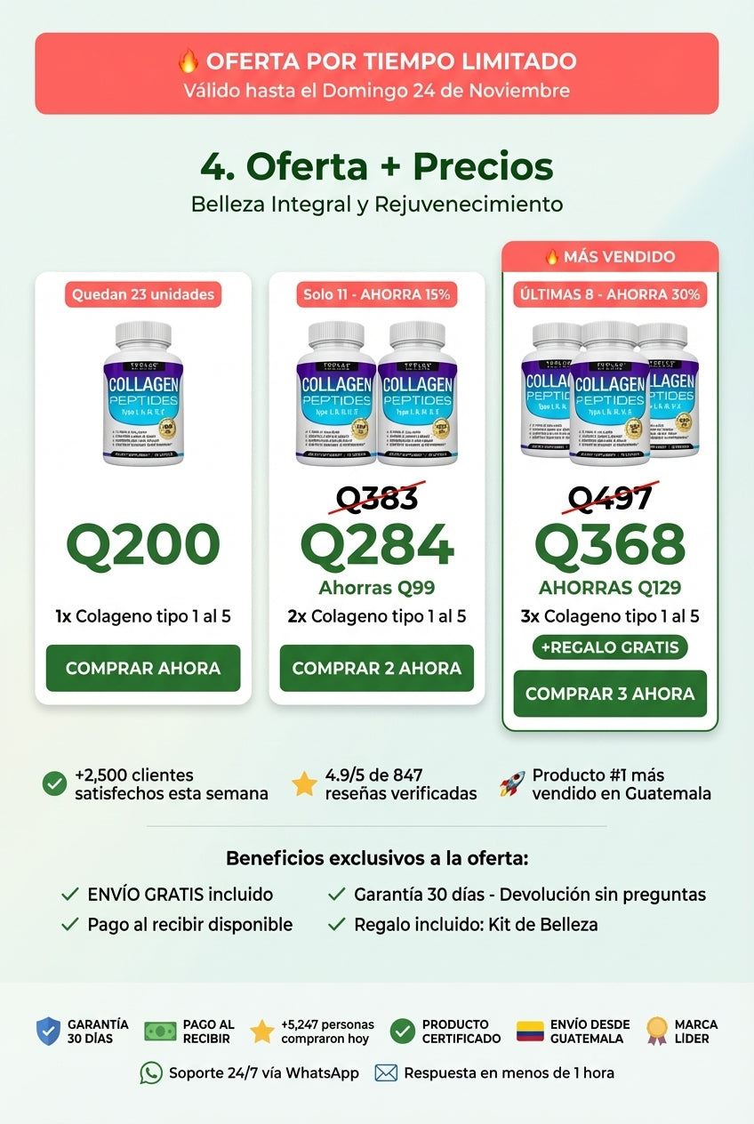 Colageno tipo 1 al 5 — 4. Oferta + Precios