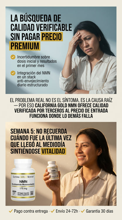 California Gold Nutrition Nmn 175mg 60caps — problem-solution