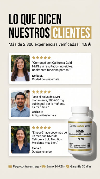 California Gold Nutrition Nmn 175mg 60caps — social-proof