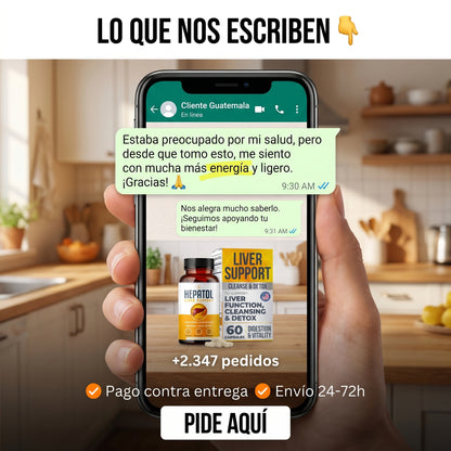 Amazon.com: Hepatol - Desintoxicación de limpieza hepática - Suplemento hepático de hierbas con cúrcuma; L-cisteína desintoxicante apoya la salud del hígado; digestión saludable - Suplementos de limpieza de desintoxicación de apoyo hepático - 60 unidades  — ad social-proof-chat